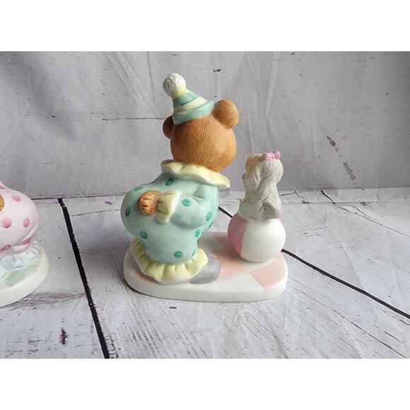 Vintage Homco #8881 Set of 2 Figurines Bears As Clowns Dog Seal Circus - Picture 5 of 9